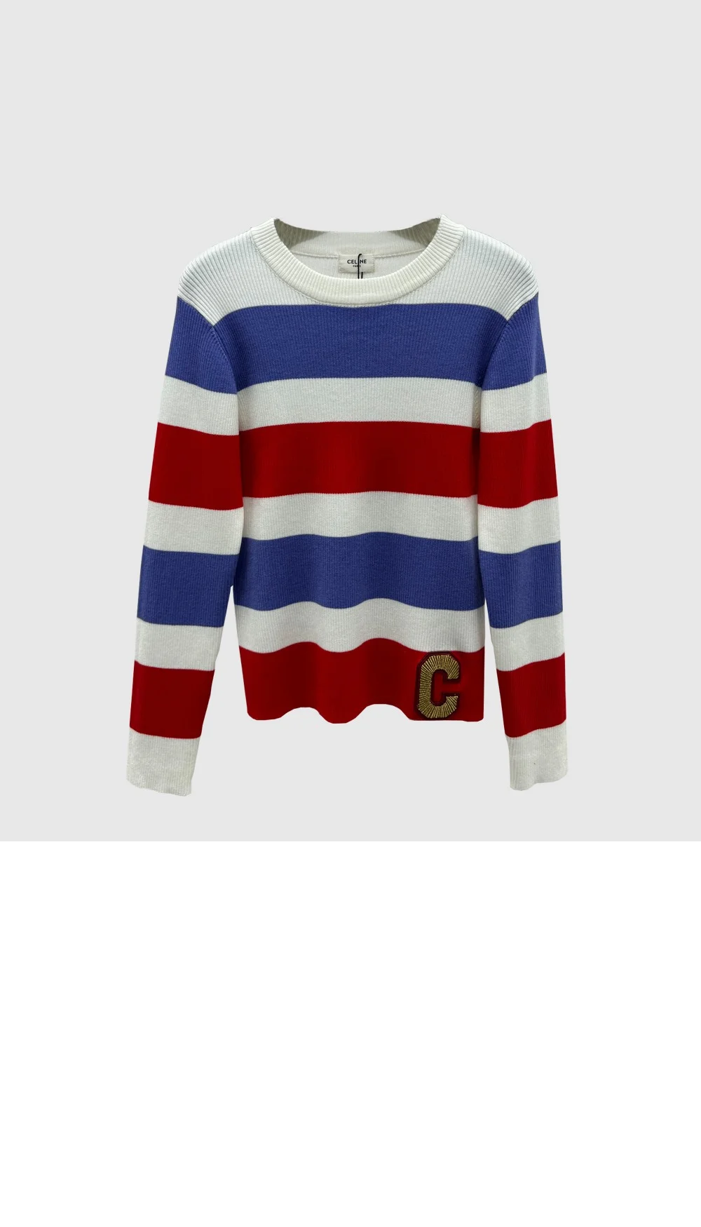 프린트 니트 톱 상세