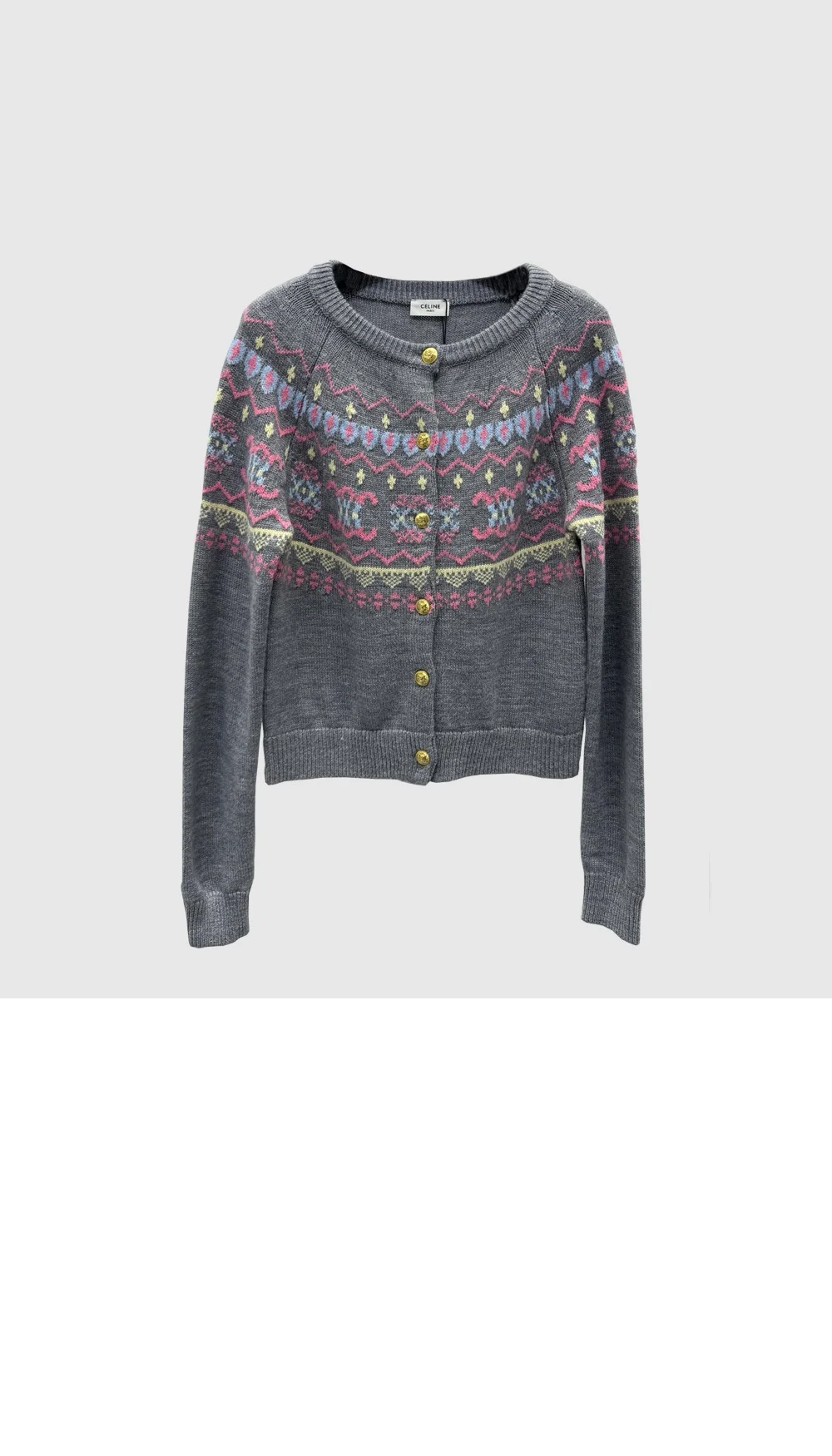 프린트 니트 톱 상세