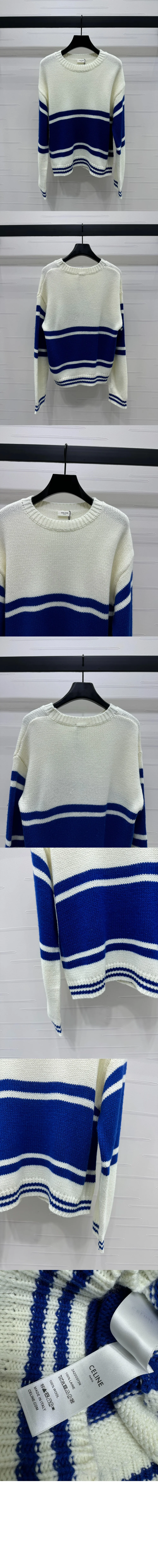 스트라이프 크루넥 스웨터 상세