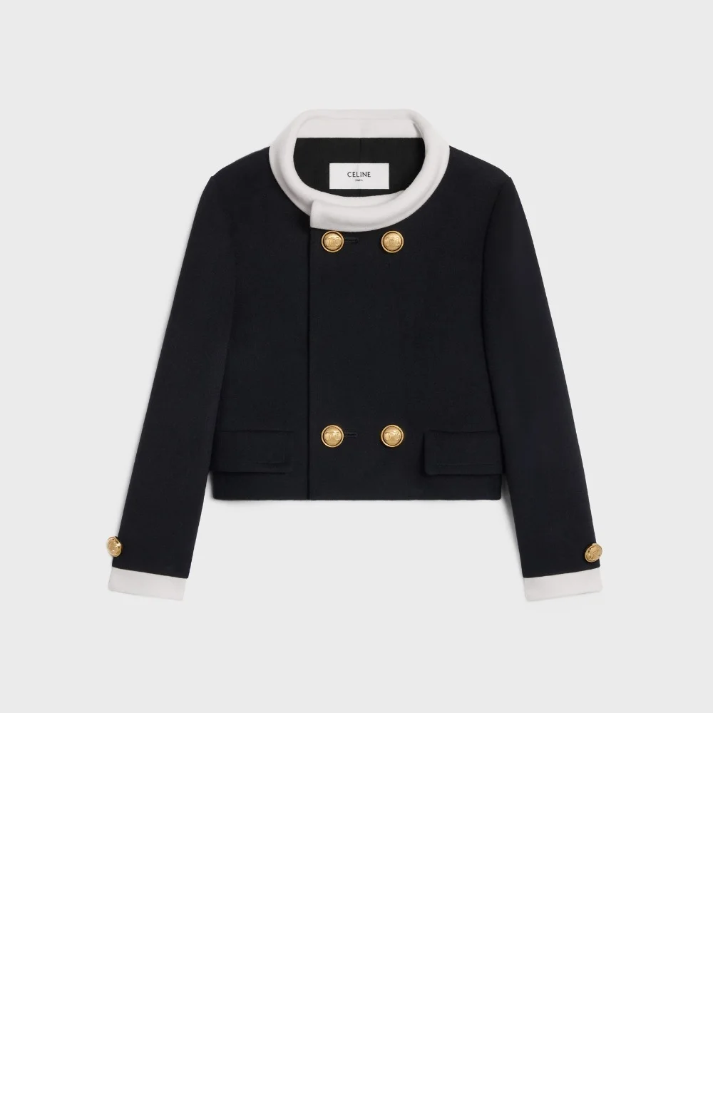 브롬튼 재킷 캐시미어 클로스 상세