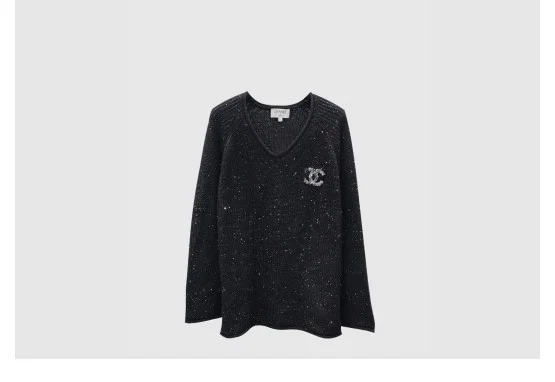 프린트 니트 톱