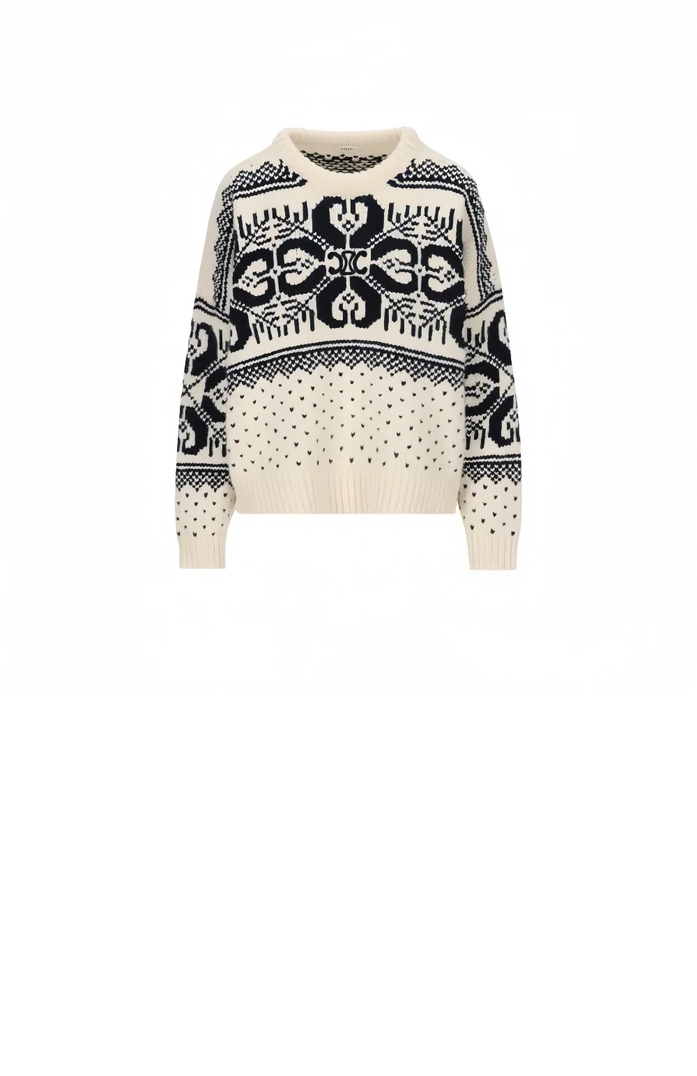 오버사이즈 울 캐시미어 니트 스웨터 상세