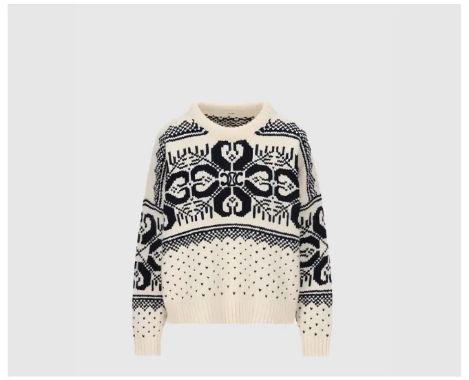 오버사이즈 울 캐시미어 니트 스웨터