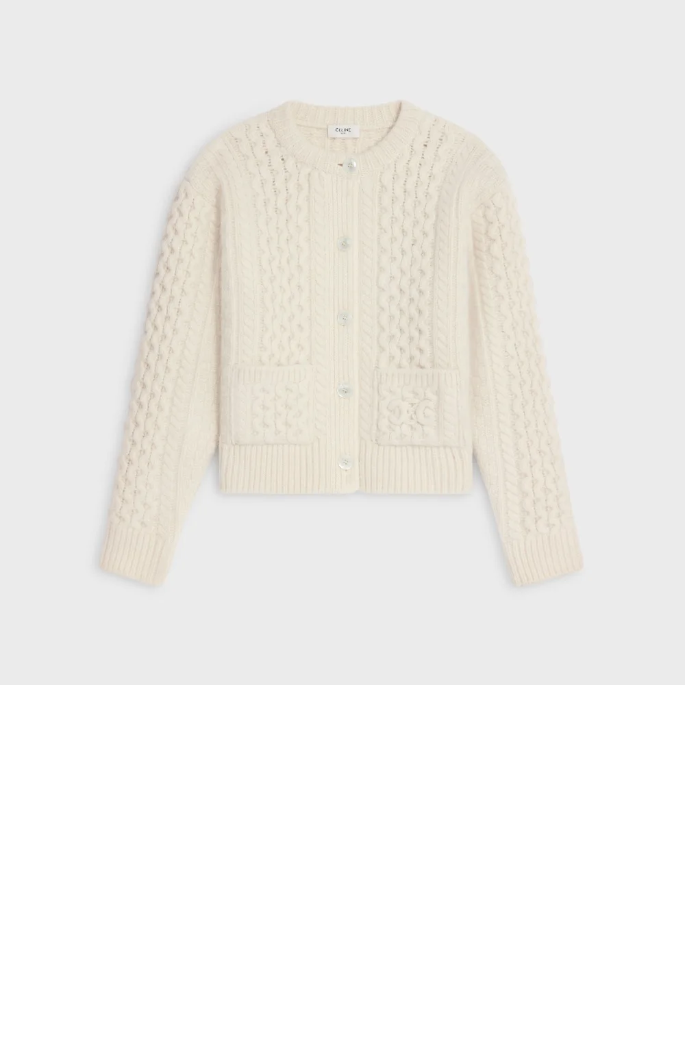 트리옹프 가디건 아란 울 (2color) 상세