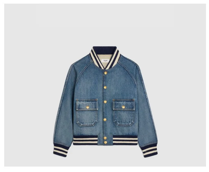 테디 재킷 클린 오션 브리드 워시 데님