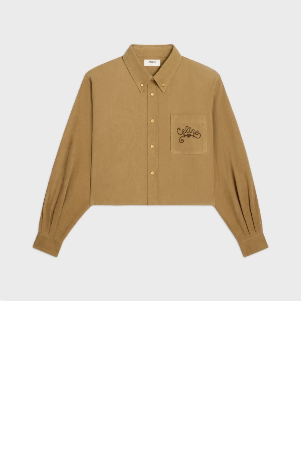 크롭 셔츠 상세