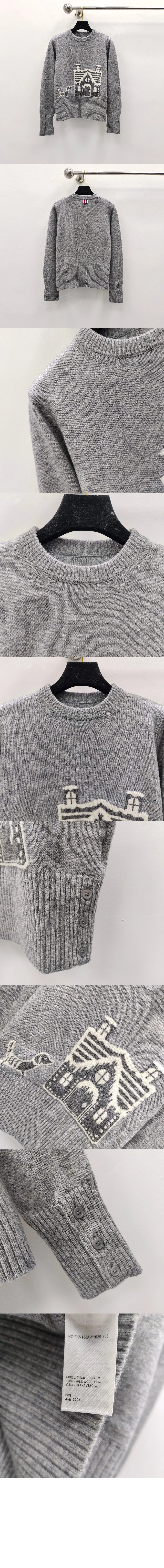 프린트 니트 톱 상세