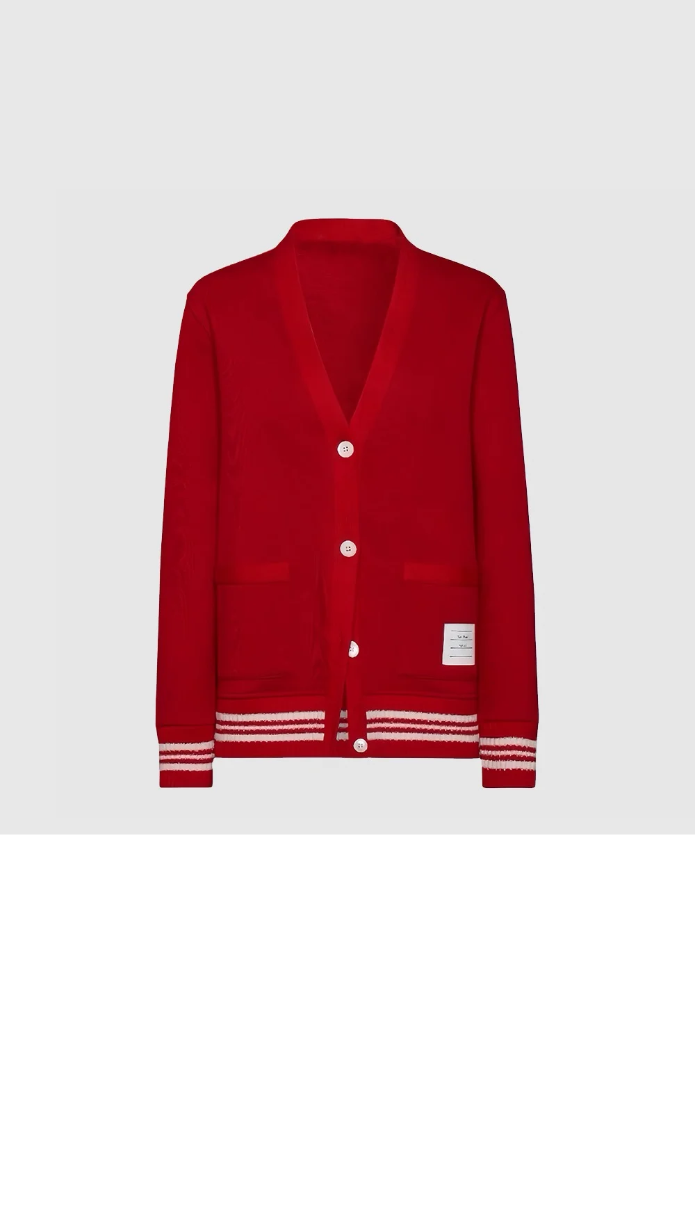 스트라이프 트리밍 가디건 상세