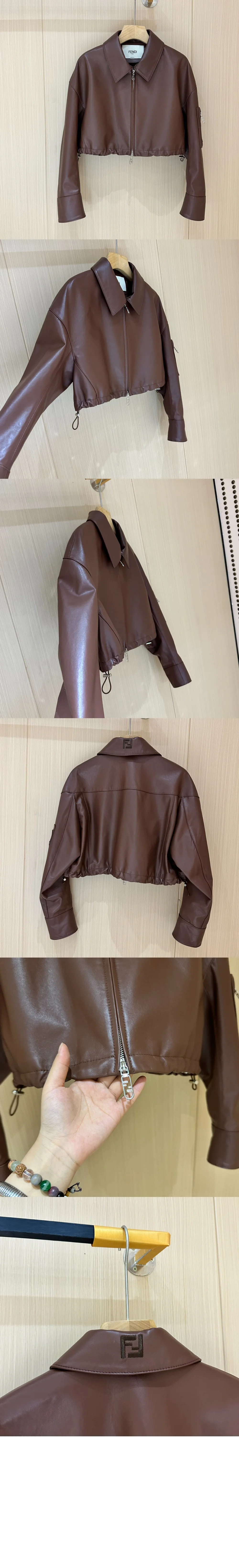 로고 쇼트 코트 상세