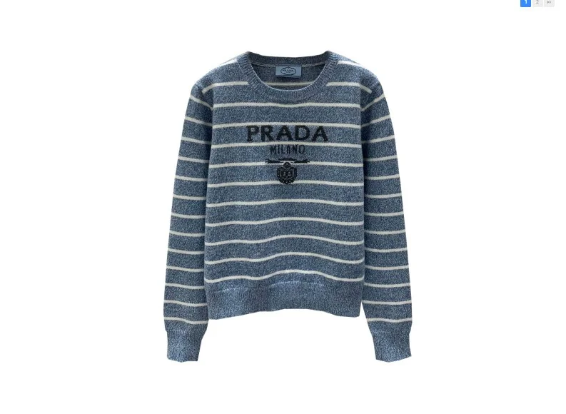 로고 니트 상의