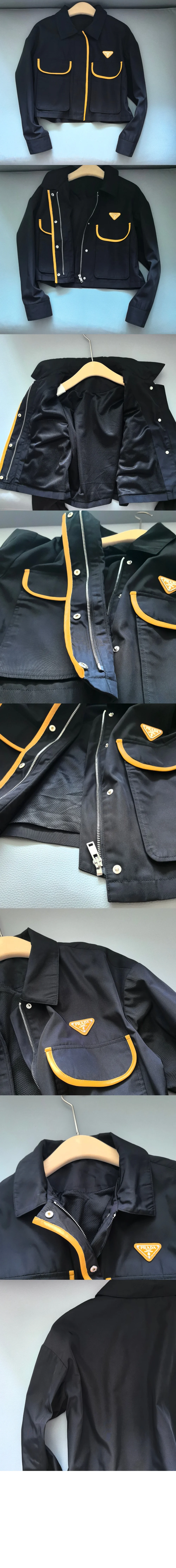 로고 쇼트 코트 상세