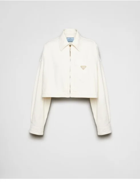 크롭 오가닉 데님 재킷