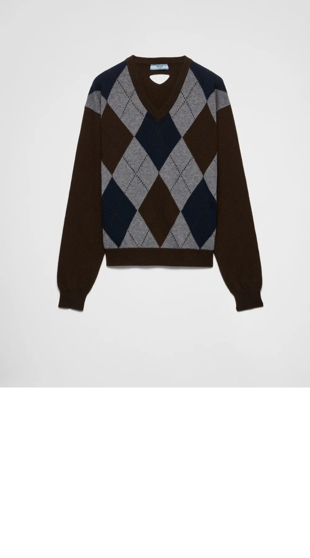 브이넥 캐시미어 스웨터 상세