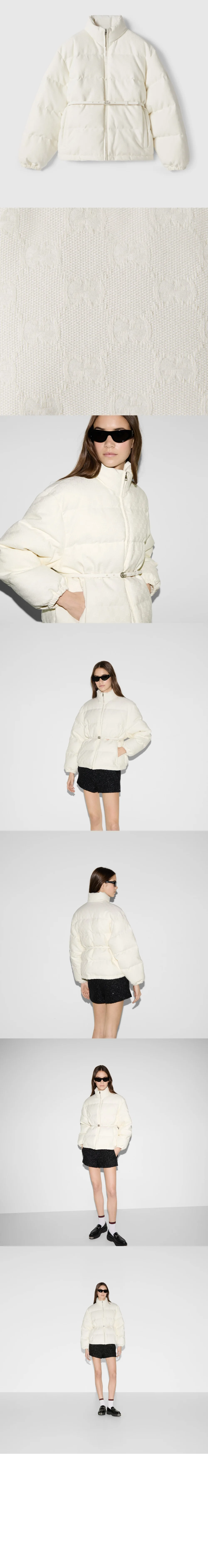 GG 캔버스 패딩 봄버 재킷 상세