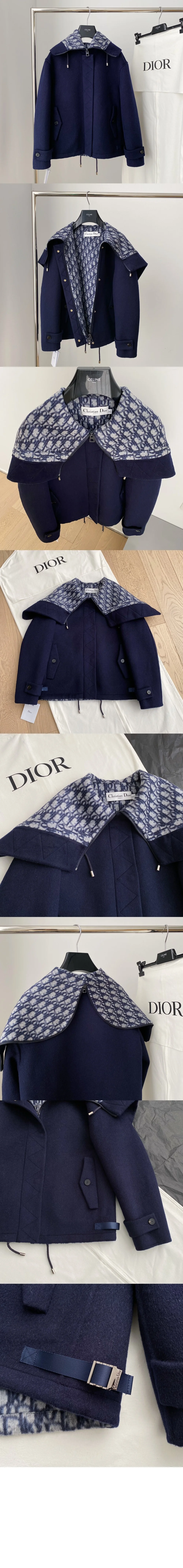 지퍼 후드 피코트 상세