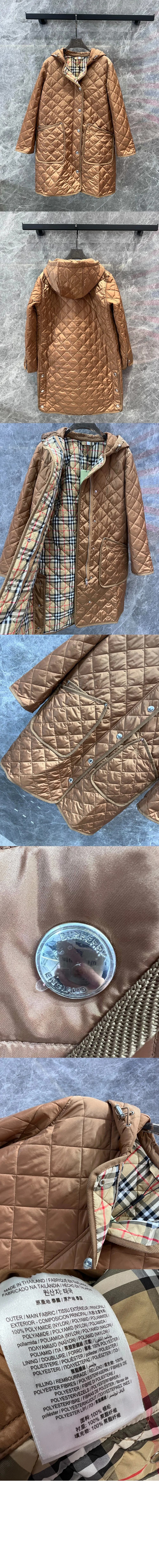 퀼팅 나일론 코트 (3color) 상세