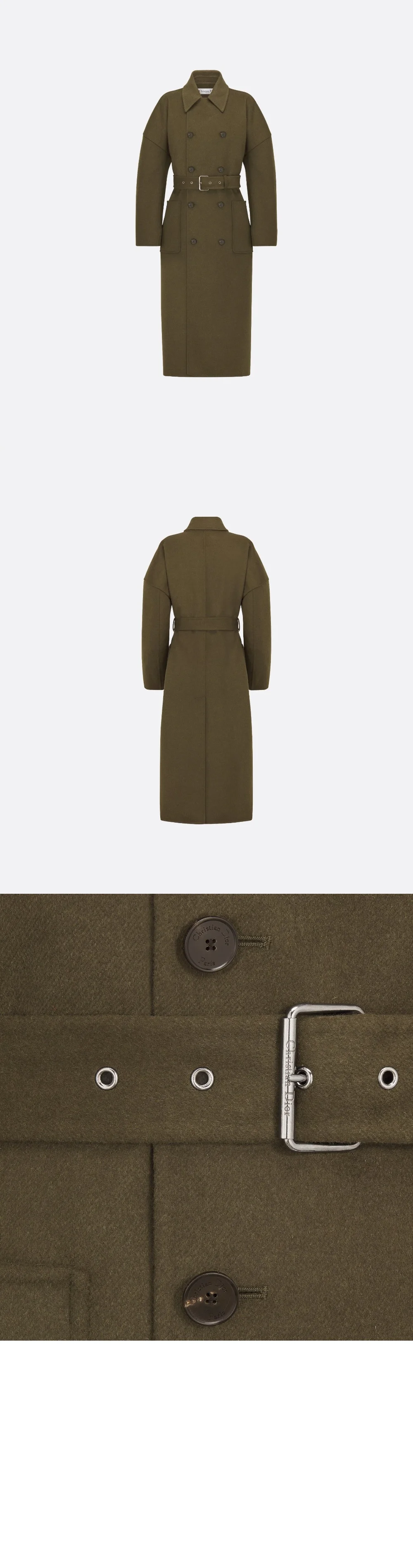 벨트 롱 코트 (2color) 상세