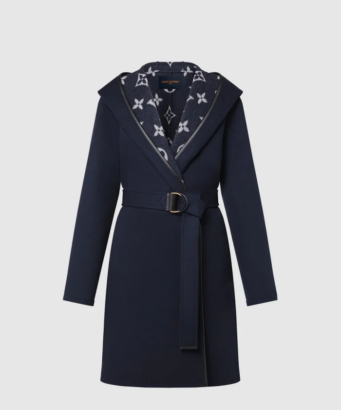 랩오버 후드 코트