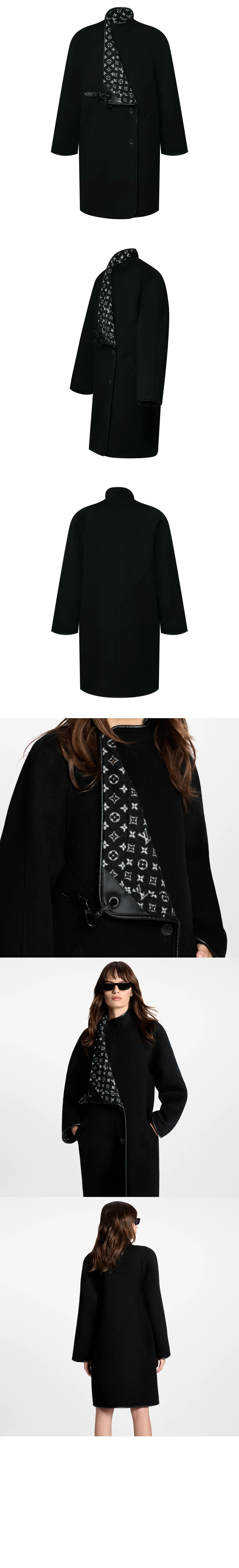 더블 페이스 롱 클립 프론트 코트 1AIPOA 상세