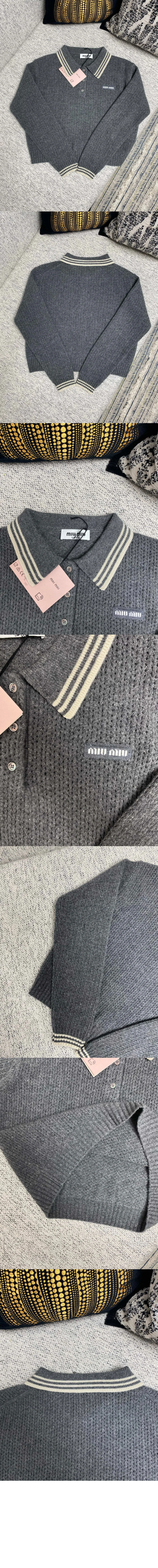 울 및 캐시미어 폴로 스웨터 상세