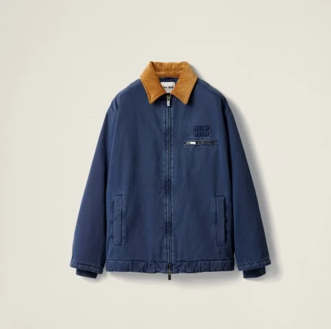 코듀로이 칼라 개버딘 트럭커 재킷