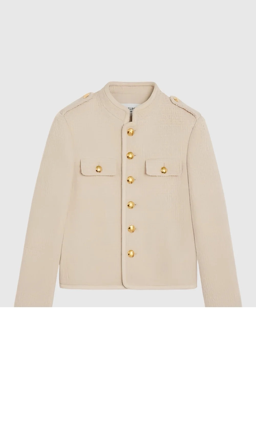 로고 쇼트 코트 상세