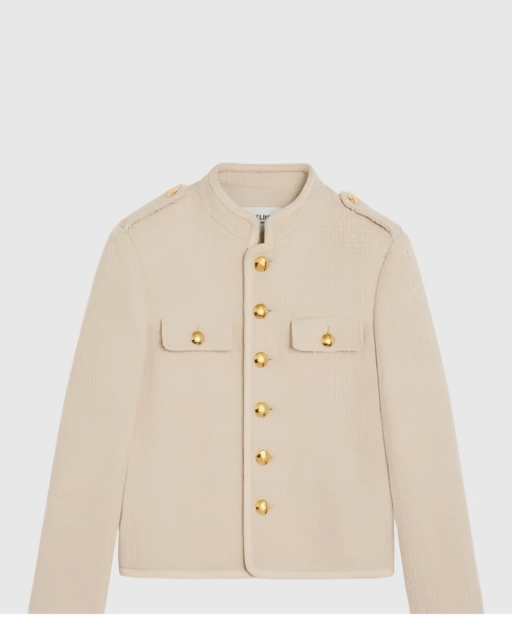 로고 쇼트 코트