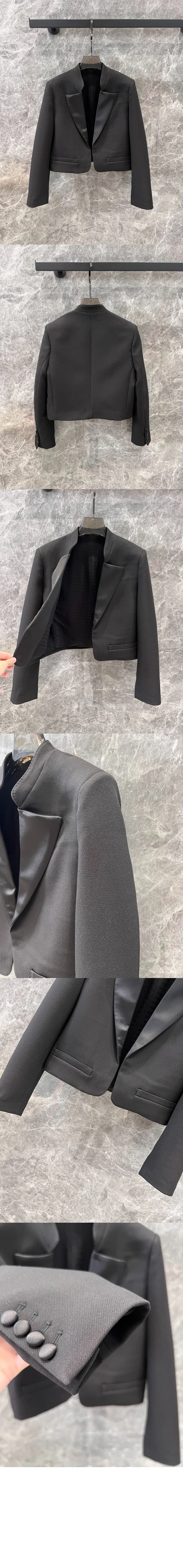 더블 크레이프 새틴 재킷 상세