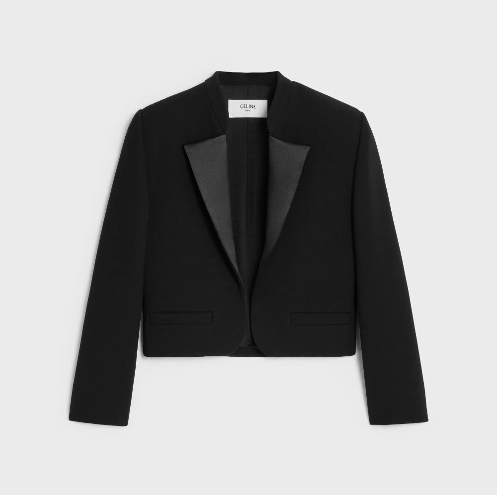 더블 크레이프 새틴 재킷