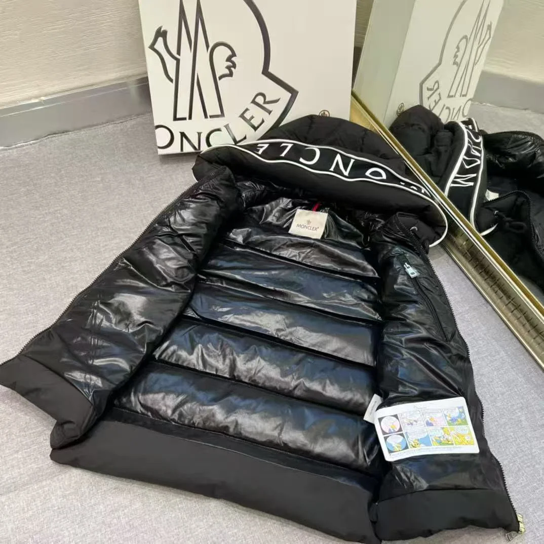 로고 민소매 쇼트 패딩 상세