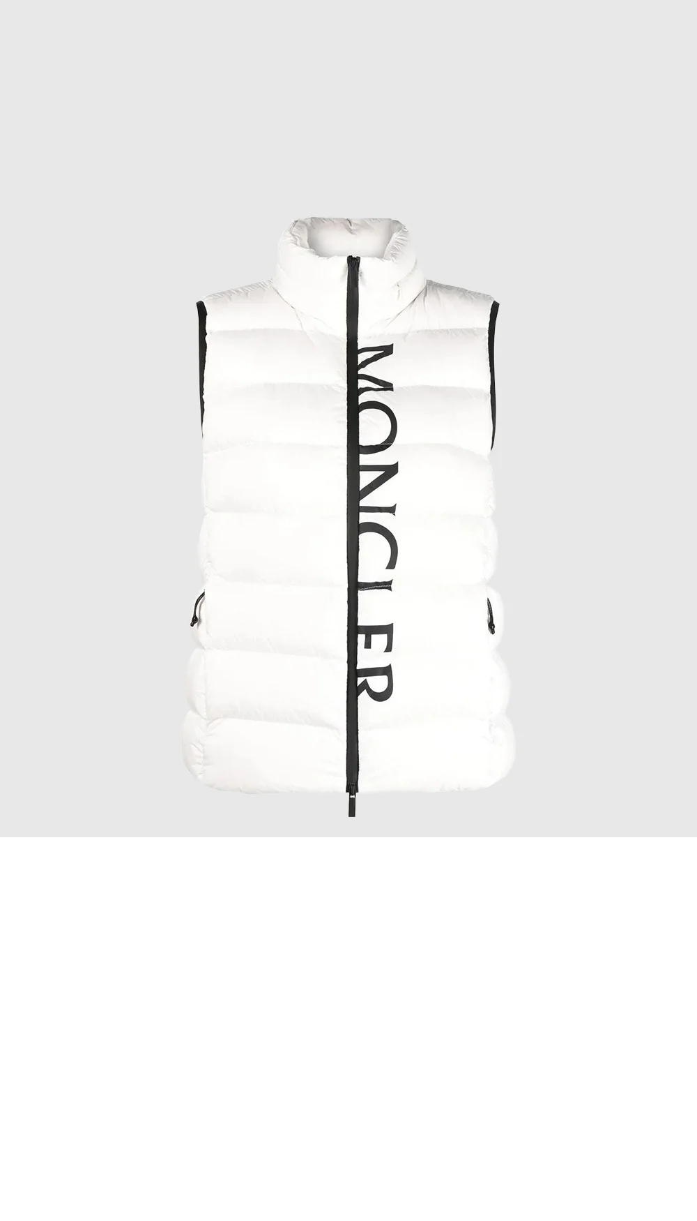 로고 폴로 패딩 조끼 상세