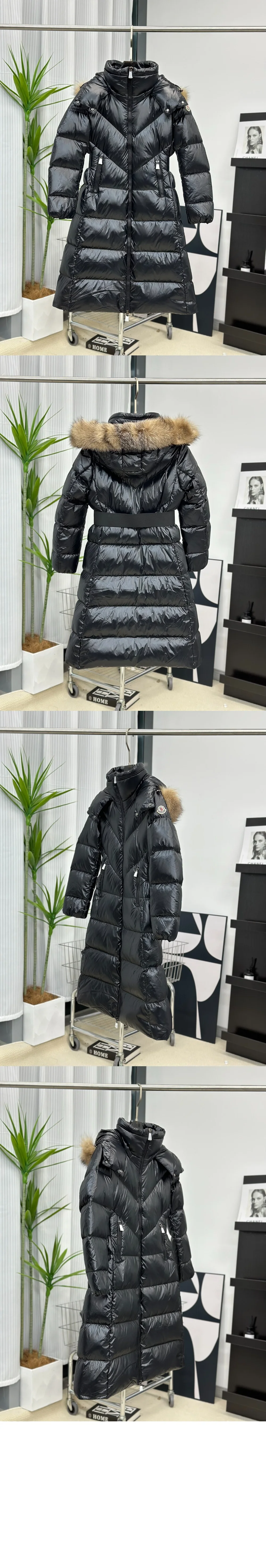 롱 다운 재킷 상세