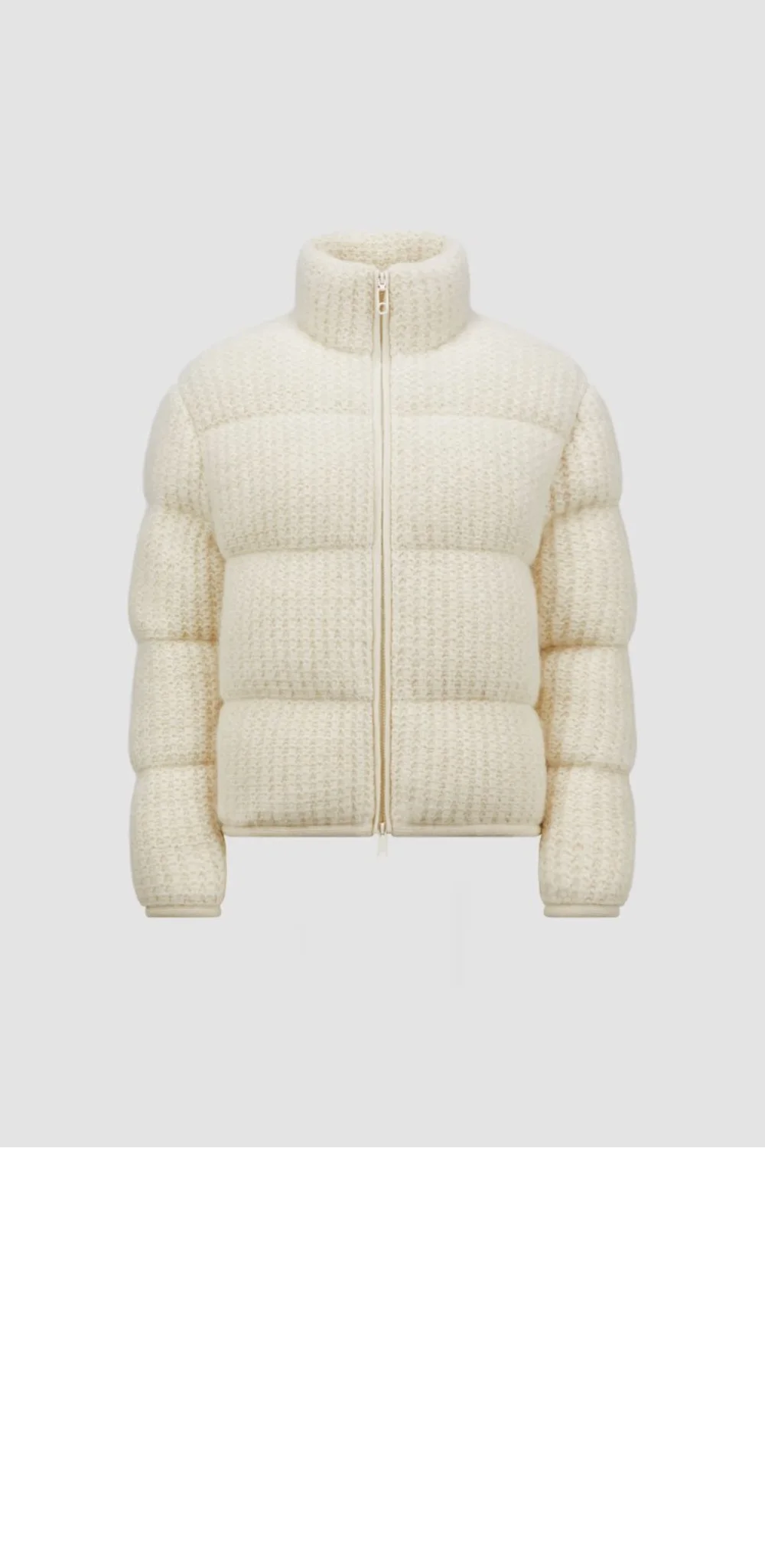 패딩 울 알파카 집업 카디건 상세