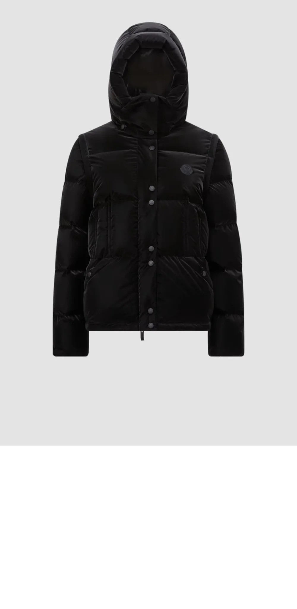 후드 쇼트 다운 재킷 상세