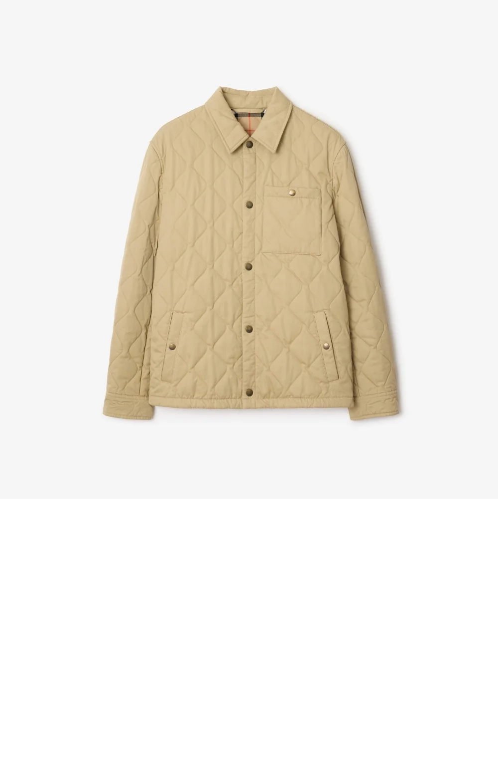 퀼팅 개버딘 오버셔츠 상세