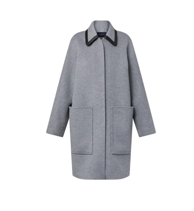 리무버블 칼라 더블 페이스 코트