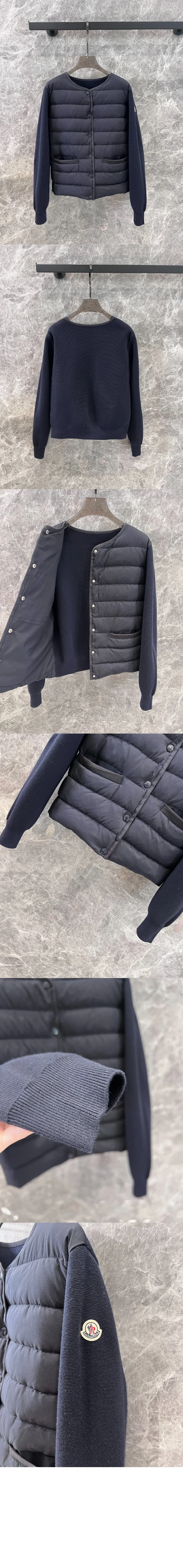 패딩 울 가디건 (2color) 상세