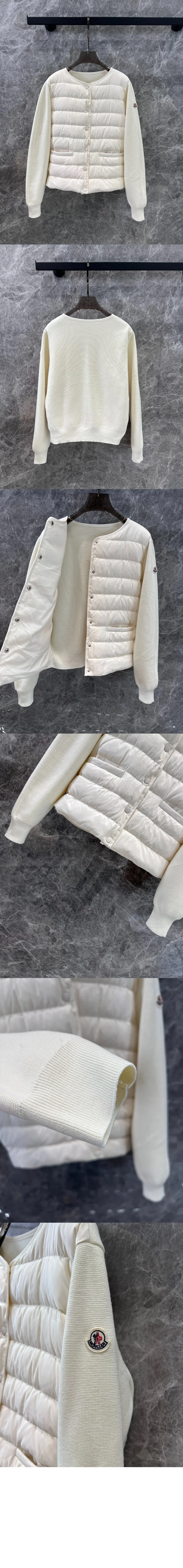 패딩 울 가디건 (2color) 상세