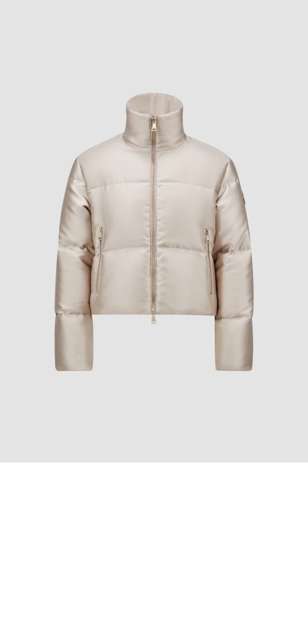 메탈릭 쇼트 다운 재킷 상세