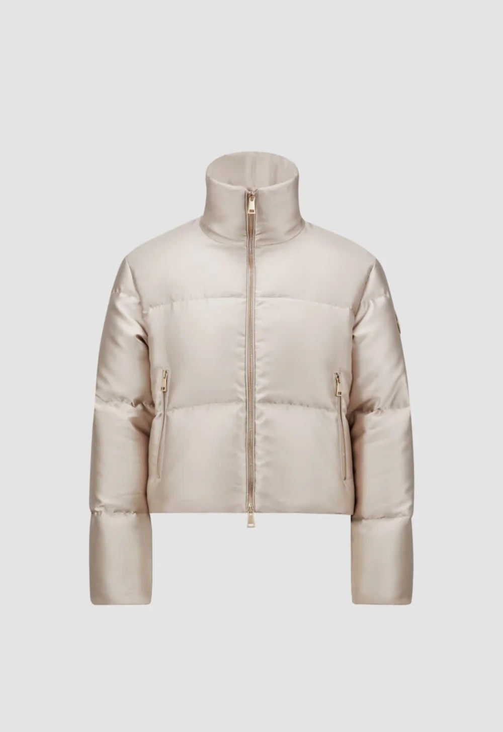 메탈릭 쇼트 다운 재킷