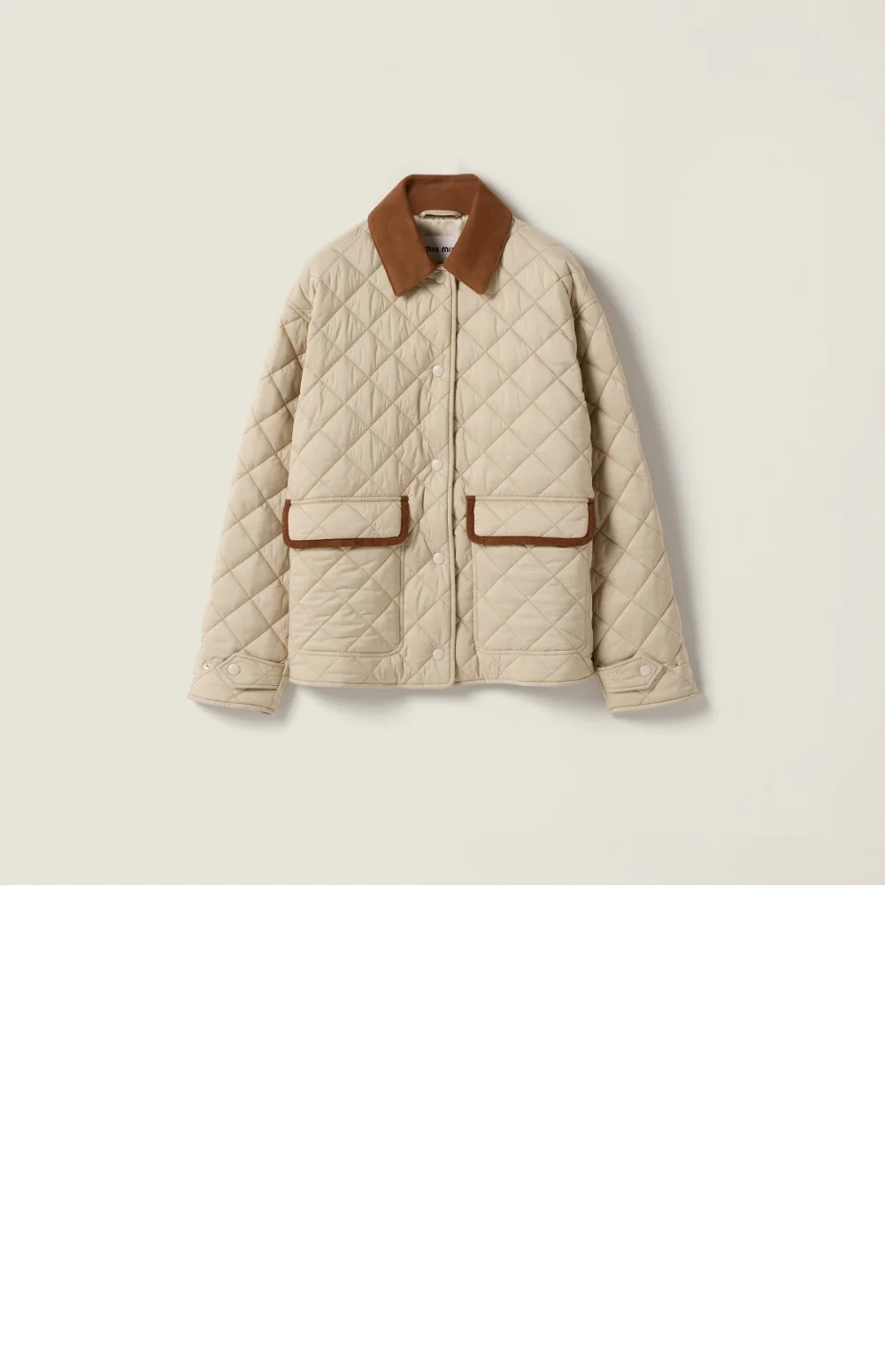 퀼팅 테크니컬 퐁제 블루종 상세