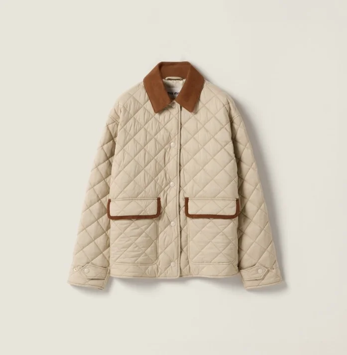 퀼팅 테크니컬 퐁제 블루종