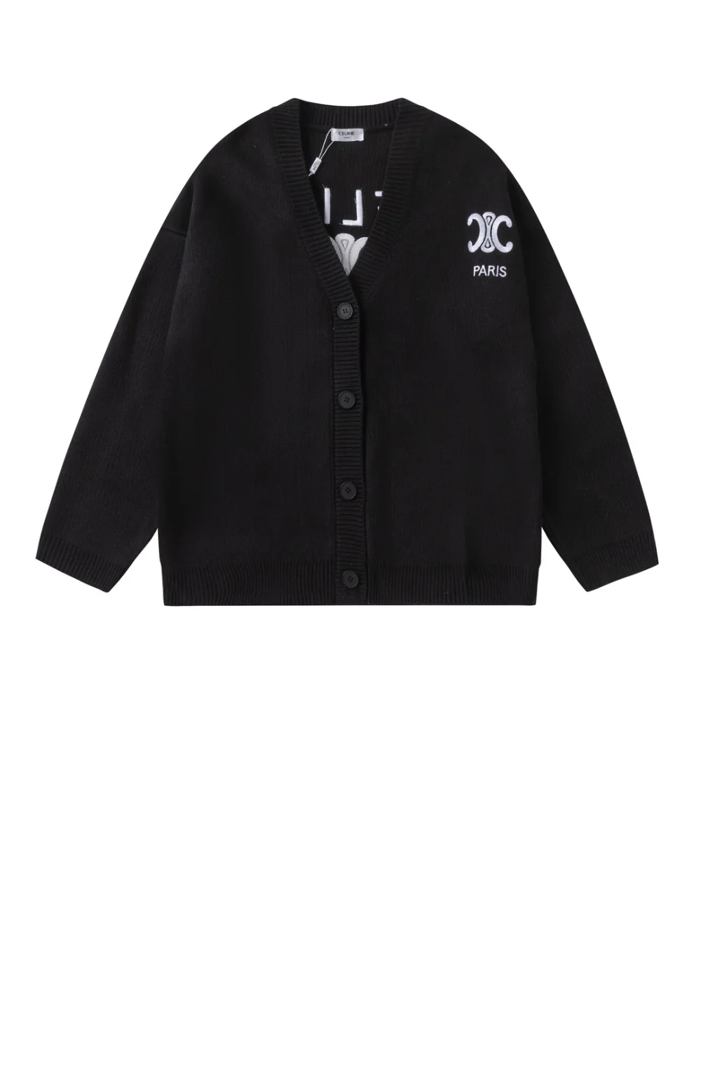 로고 긴팔 가디건 상세