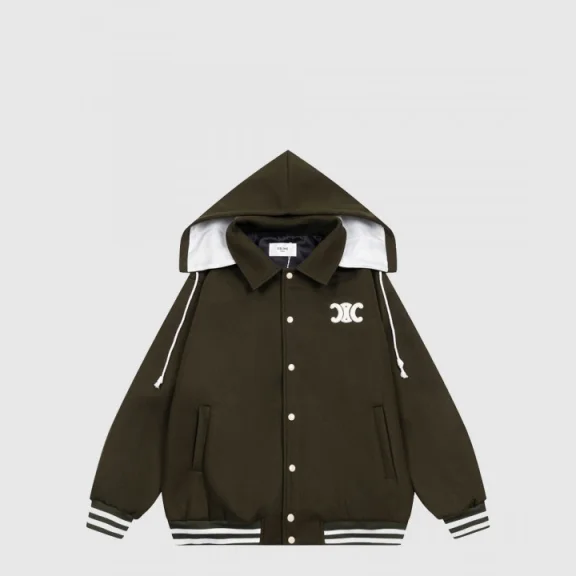 로고 후드 재킷