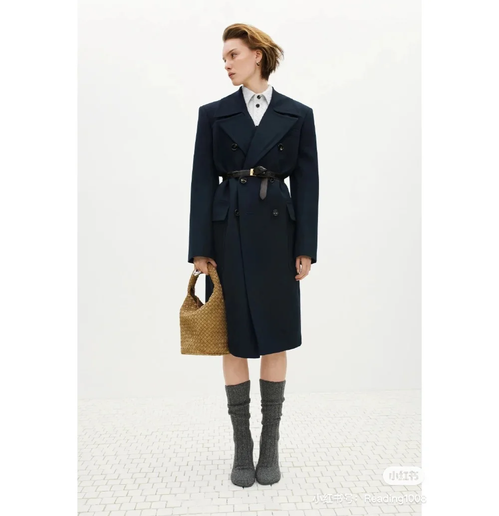 캐시미어 울 더블 롱 코트 상세