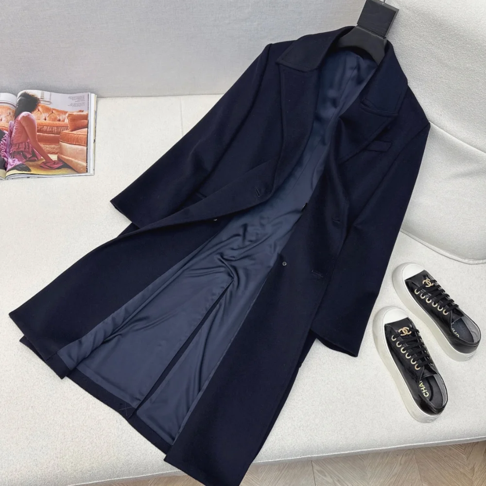 캐시미어 울 더블 롱 코트 상세