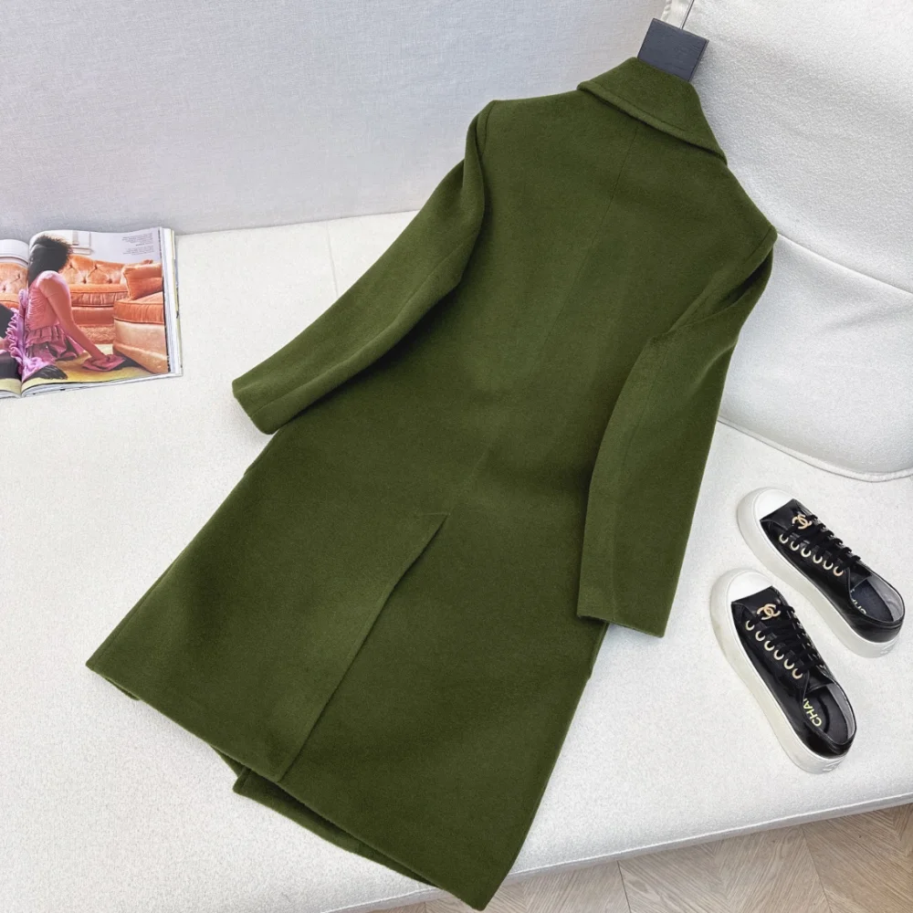 캐시미어 울 더블 롱 코트 상세