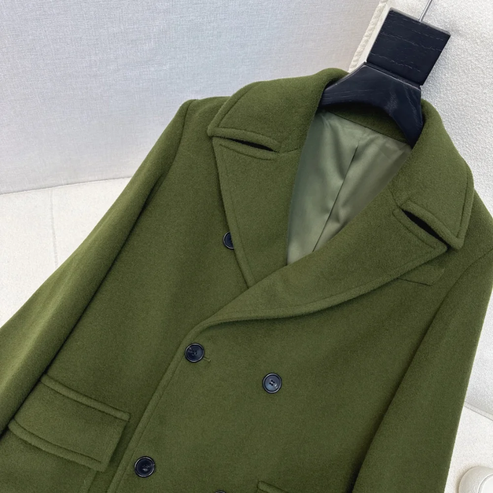 캐시미어 울 더블 롱 코트 상세