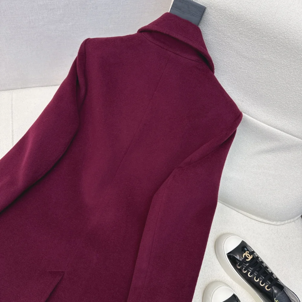 캐시미어 울 더블 롱 코트 상세