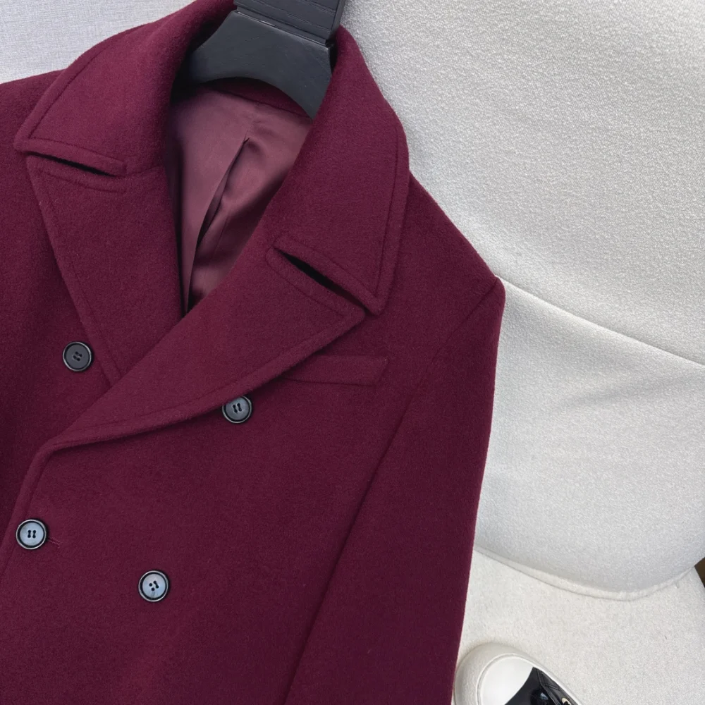 캐시미어 울 더블 롱 코트 상세